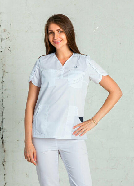 Туника женская WW110, белый, 56 - фото 0