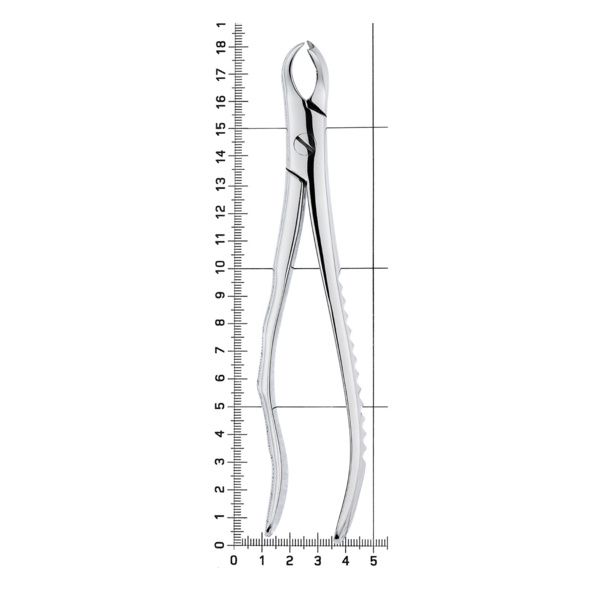 Щипцы для удаления зубов, верхние моляры (слева), S-образные, анатомические,12-90* - фото 9