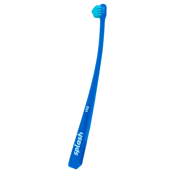 Зубная щетка Splash Brush Single 170, средней жесткости, синий, 1 шт - фото 0