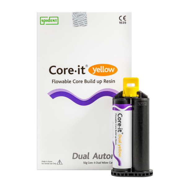 Core it Auto mix — материал композитный фторсодержащий, желтый, картридж 50 г - фото 0