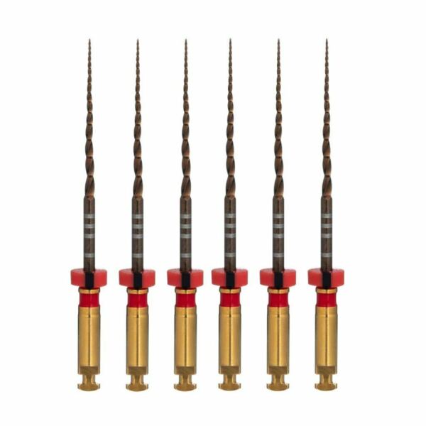 Файлы машинные Eurofile ULTRATAPER NEXT GOLD, стерильный, для препарирования каналов, 25 мм, №X2, никель-титан, 6 шт - фото 0