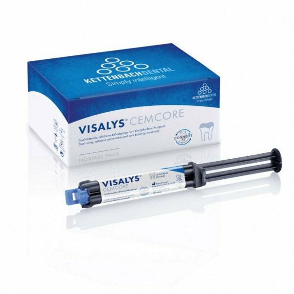Visalys CemCore Translucent Normal pack — композит двойного отверждения, цвет прозрачный, 1х5 мл, аксессуары