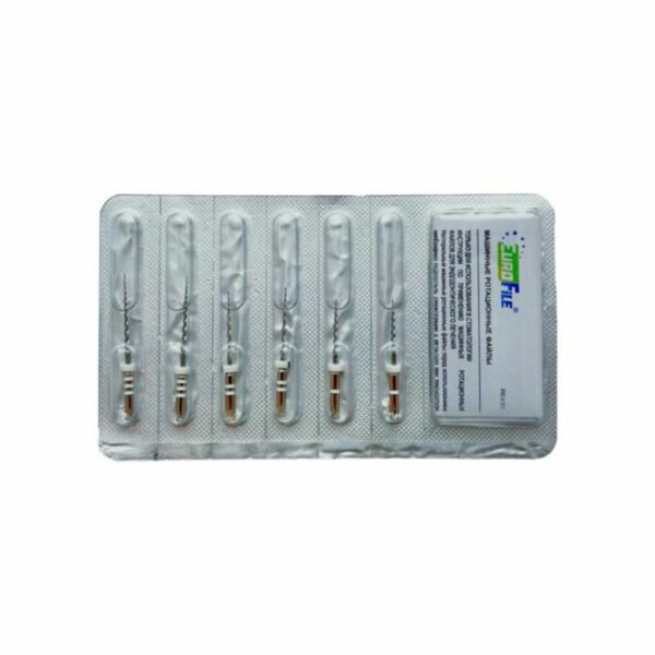 Файлы машинные Eurofile Ultratapers, для повторного лечения, 16-22 мм, набор №D1-D3, никель-титан, 6 шт - фото 1