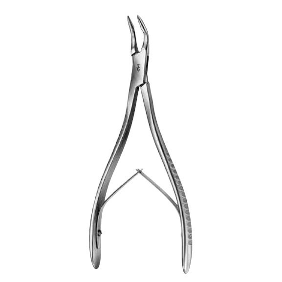 Кусачки костные, изогнутые на 45˚, длина 150 мм - фото 0