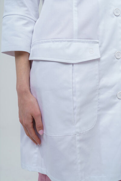 Халат женский Тезис TZ120, белый, 48 - фото 3