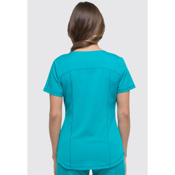 Топ медицинский женский Dickies DK730, бирюзовый, 2XL - фото 2
