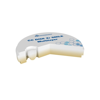 Диск CC DISK Zr SMILE MULTILAYER для фрезерных станков CAD/CAM, A2, 98,5х22 мм - фото 2