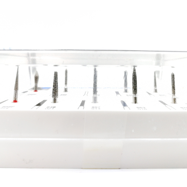 Crown Preparation Set - набор алмазных боров для препарирования под коронку, 10 шт - фото 2