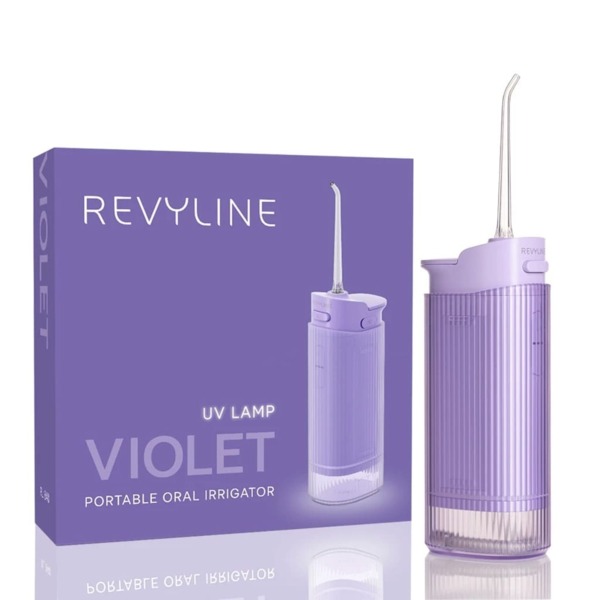 Ирригатор портативный Revyline RL 840, 4 режима, 2 насадки, сиреневый - фото 0