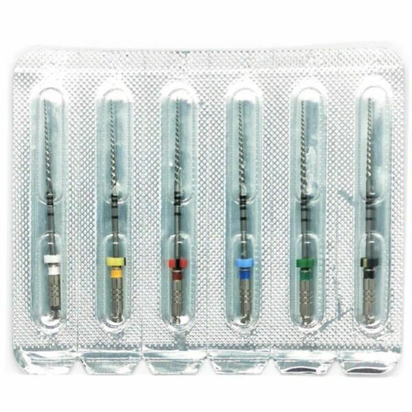 Файлы машинные Eurofile DK-Files, для препарирования каналов, 25 мм, набор №15-40/.06, никель-титан, 6 шт - фото 1