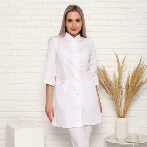 Халат женский 200ТСА, белый, 62 - фото 1