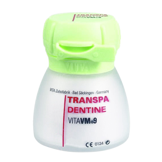 VITA VM 9 TRANSPA DENTINE - мелкодисперсная керамика из полевого шпата для облицовки диоксида циркония и VITABLOCS (цвет на выбор), 12 г - фото 0