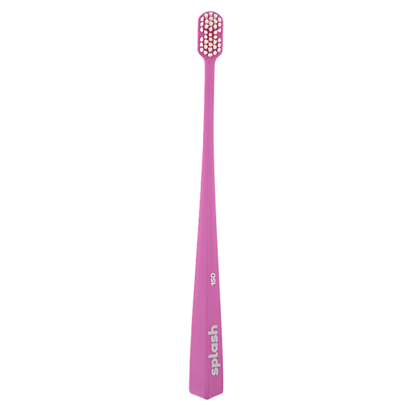 Зубная щетка Splash Brush Double 150, мягкая, фуксия, 1 шт - фото 2