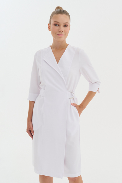 Халат-платье Тезис TZ150, белый, 52 - фото 4