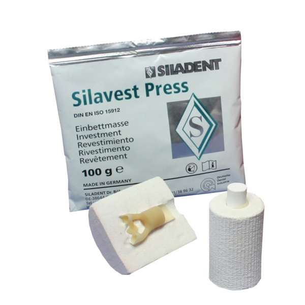 Silavest Press - прессовочная керамическая паковочная масса, коробка 5 кг (50 х 100 г) - фото 0