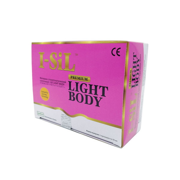 I-SiL Light Body - поливинилсилоксановая оттискная масса (А-силиконы), 2х50 мл - фото 4