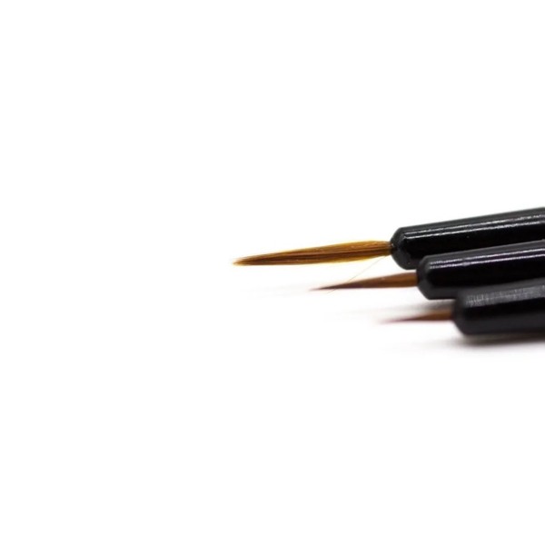 Кисточки стоматологические Dentins, для нанесения краски, красные, 3 шт - фото 1