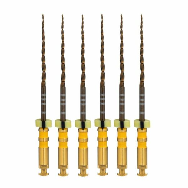 Файлы машинные Eurofile ULTRATAPER NEXT GOLD, стерильный, для препарирования каналов, 25 мм, №X5, никель-титан, 6 шт - фото 0