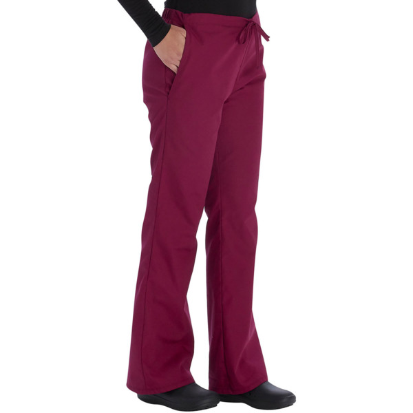 Брюки медицинские женские Vital Threads VT513C, винный, S - фото 3