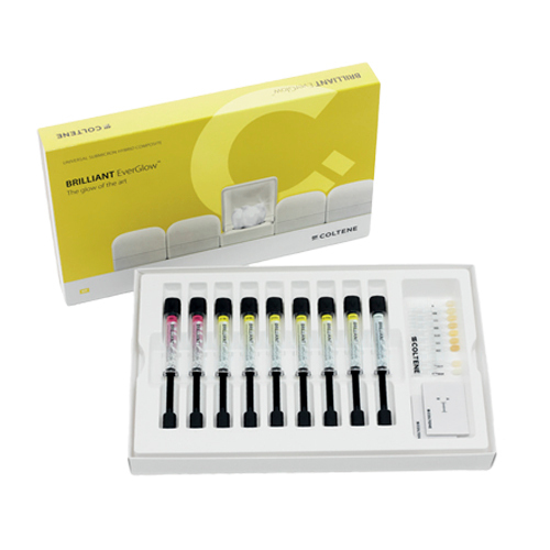 Brilliant EverGlow Anterior Kit - набор субмикронного композитного материала, 9 шприцов по 3 г - фото 0