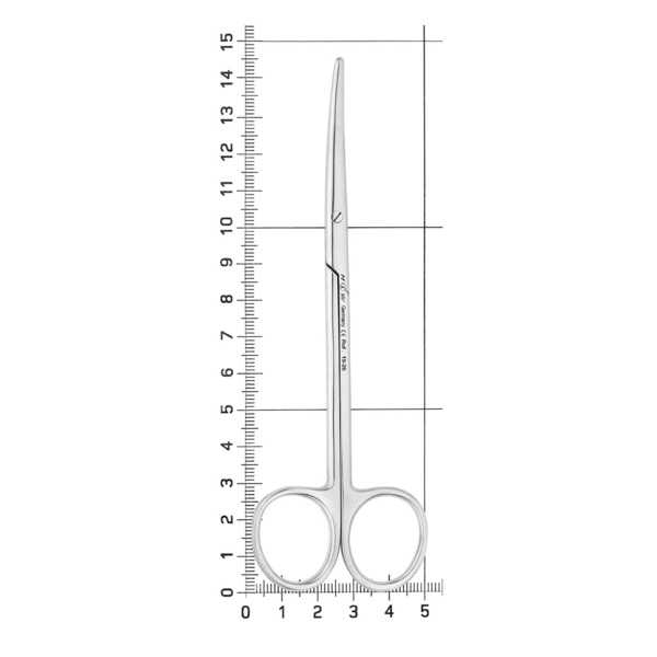 Ножницы хирургические Metzenbaum, изогнутые, тупоконечные, 14,5 см - фото 4