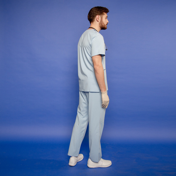 Брюки медицинские мужские Pulse R132, светло-голубой, 3XL - фото 2