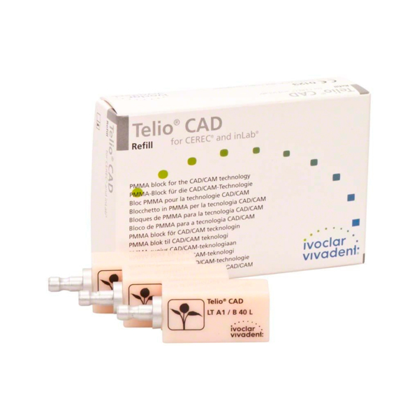 Telio CAD CEREC/inLab LT - акриловые блоки, цвет A1 B40L, 3 шт - фото 1
