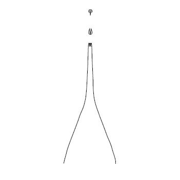 Пинцет хирургический Aesculap MICRO-ADSON BD510R, прямой, зубчики 1х2, 120 мм - фото 1