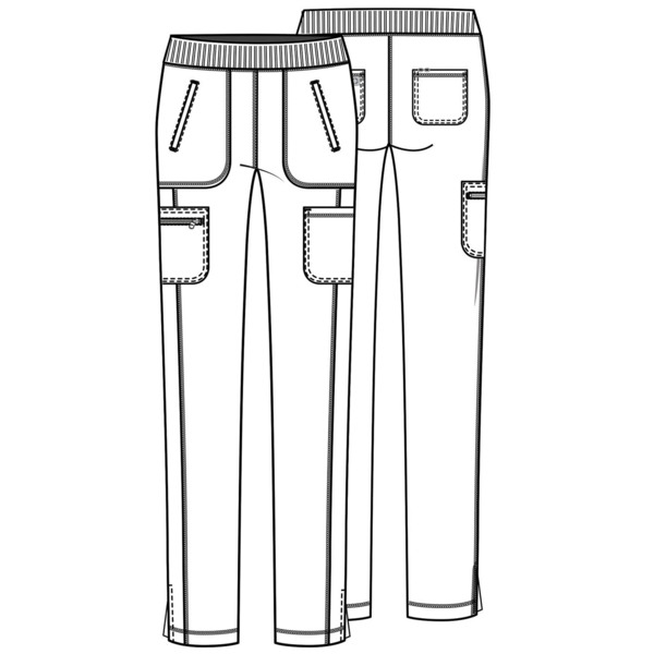 Брюки медицинские женские Cherokee Infinity CK065A, белый, XL - фото 4
