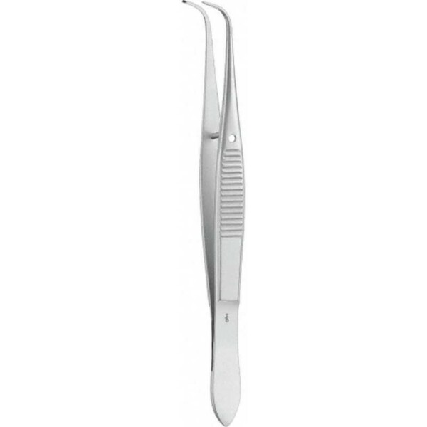 Пинцет хирургический Aesculap, сильно изогнутый, 100 мм - фото 0