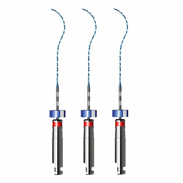 Файлы машинные FKG XP-endo Finisher, стерильные, для обработки сложных каналов, короткая ручка, 31 мм, №25/.00, никель-титан, 3 шт - фото 0