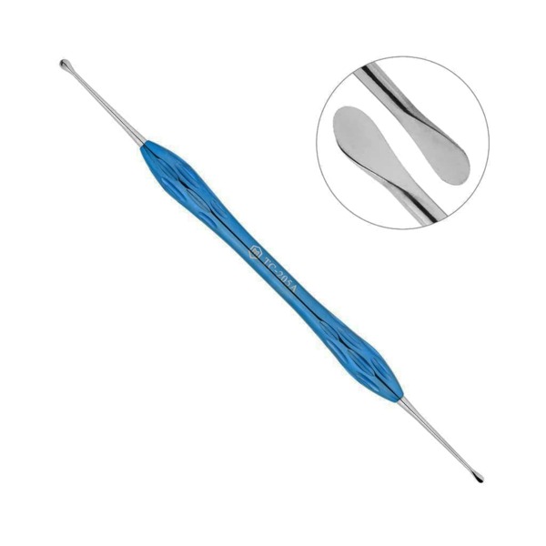 Распатор двусторонний, 185 мм, рабочая часть 3.2/2.2 мм, ручка А - фото 0