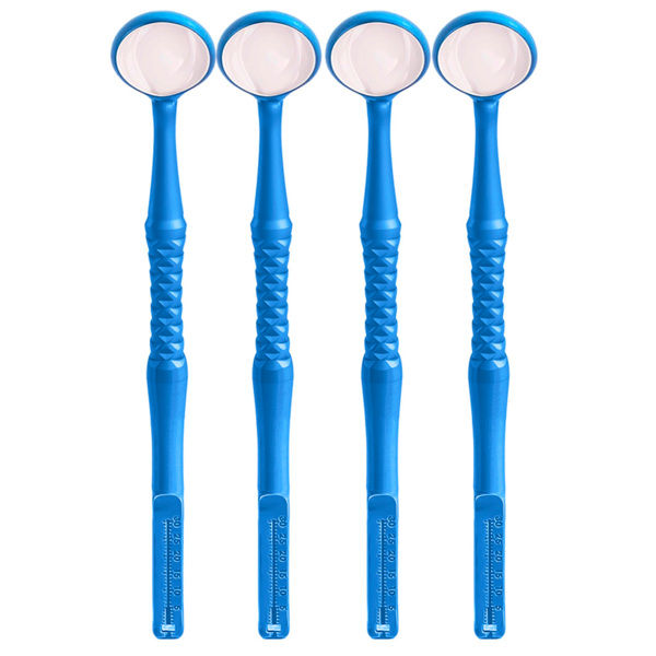 Зеркало стоматологическое Dialog M2 Endo-Guage, родиевое, №4.5, синий, 4 шт - фото 0