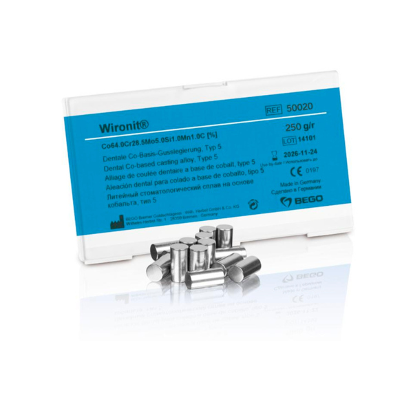 Wironit - классический сплав для бюгельных протезов с кламмерами, 250 г - фото 0