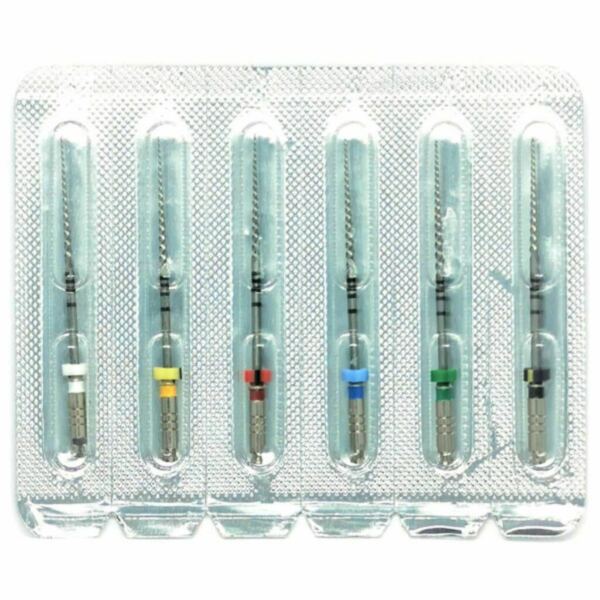 Файлы машинные Eurofile DK-Files, для препарирования каналов, 31 мм, набор №15-40/.06, никель-титан, 6 шт - фото 1