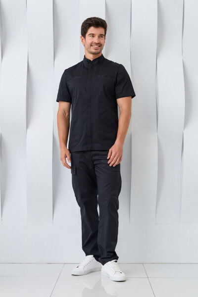 Туника мужская Dr. Nice, на молнии, черный, 50 - фото 2