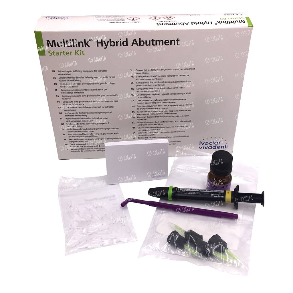 Multilink Hybrid Abutment Starter Kit - самотвердеющий композитный цемент →  купить в Москве, Санкт-Петербурге с доставкой по России — цена 7019р