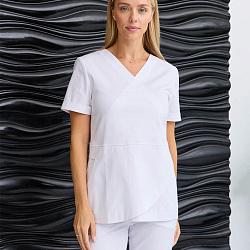 Туника медицинская женская Dr. Nice DRN400, белый, 42