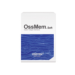 Мембрана коллагеновая OSSTEM OSSMem, резорбируемая, для направленной костной регенерации, мягкая, 30х40 мм, 1 шт