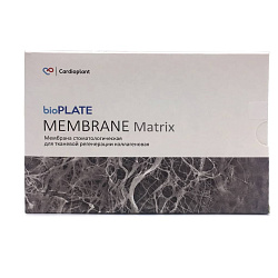 Мембрана коллагеновая Cardioplant bioPLATE Matrix, резорбируемая, для тканевой регенерации, 25х25 мм, 1 шт