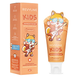 Детская зубная паста Revyline Kids «Персик», 60 г, 1 шт